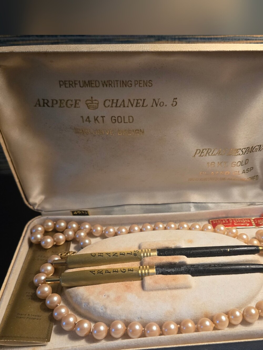Chanel Arpege No. 5 Gold Perfumed Writing Pens